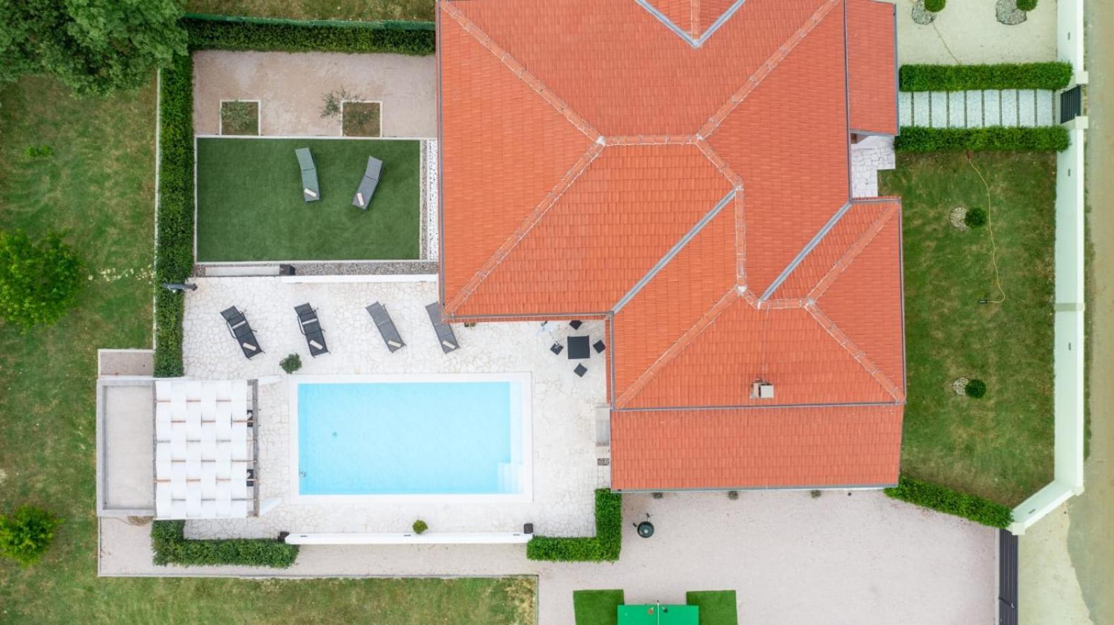 Holidayhouse Alirio With Heated Pool. Vrsi Exterior photo